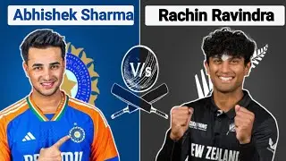 Abhishek Sharma vs Rachin Ravindra T20 International Match Comparison, india vs new zealand match 