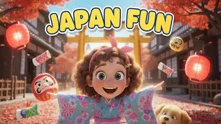 A Trip to Japan for Kids 🇯🇵 | Learn Japanese Words & Culture | Mia's Travel Adventure
