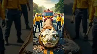 Python smuggling attempt foiled by rescue officers #funny #shorts #shortsviral #animals #phyton