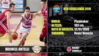 Basket Coach: U20 ECC - MICHELE ANTELLI - REYER VENEZIA HIGHLIGHTS U20-2016