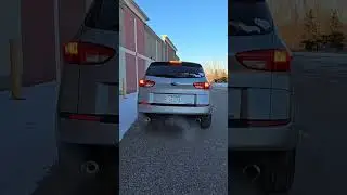 Subaru B9 tribeca custom exhaust. Exotic!