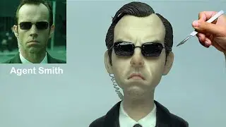 Агент Смит (Матрица) из полимерной глины