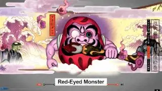 RED-EYED MONSTER / Santen Folklore Monster Picture Scroll