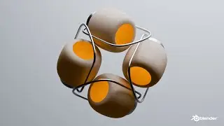 Make a Minimalist Lamp Otus by Todus in Blender 4.2 | Blender tutorial beginner