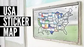 USA Sticker Map for RVs 🚐🇺🇸 Full Time RV Living ✌🌎 Map of the United States for My RV