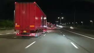 M1 London to North Night Camra view .