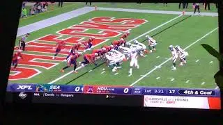 XFL Week 5: Seattle Dragons @ Houston Roughnecks (Dragons touchdown #1)