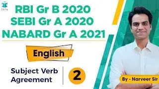 RBI Gr B 2020 |SEBI Gr A 2020 |NABARD Gr A 2021 | English | MCQs | Lecture 2