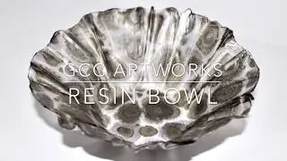 RESIN and ALCOHOL INK Bowl