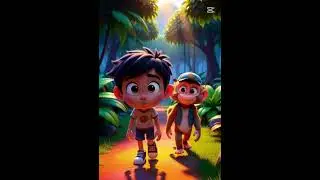 🏆 Hero Boy & Funny Monkey&rsquo;s Jungle Adventure! #shorts2026 #kahani #facts #viral