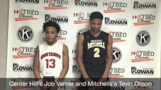 Center Hill's Job Verner and Mitchells's Tevin Olison