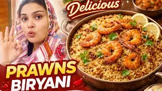 Easy & Delicious Prawns Biryani | Home Style Recipe 🍤@aineumair716 