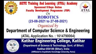 Day4| Session-11|Part-1|Obstacle Avoidance and Path Optimization through GA Approach| AICTE ATAL FDP