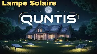 Découvrez le Panneau Solaire Quntis avec Lampe Solaire Applique Solaire  d'Extérieur