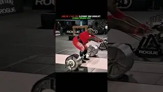 290 Kg / 641 Lbs Elephant bar deadlift Strong Women. #fit #fitness #gym #strongman #deadlift