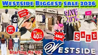 Westside Biggest Sale 2026👛👠💄👗😍 | Sale starts at ₹99 |😍✨ super discount offer💥 #sale #vlog #shopping