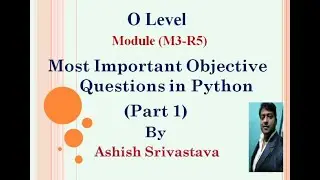 Python Objective Questions Lect1 ( O Level)