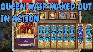 Queen Wasp l Maxed Out In Action l 9 Sacred Light l Castle Clash