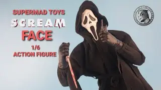 Supermad toys reissue scream face 1/6 action figure....aliexpress   scream Ghostface  !!