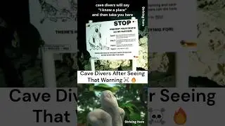 Daredevil Divers: Ignoring the Ultimate Warning 💀🔥🤣#cavediving #funny #memes #shorts #comedy