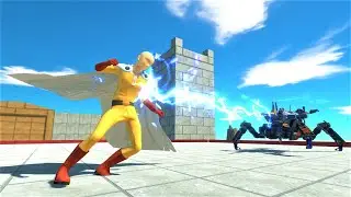 Superhero vs robot war S.P.I.D.E.R Animal Revolt Battle Simulator