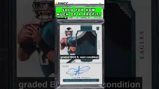 A 2020 Jalen Hurts National Treasures Rookie Patch Auto graded BGS 9 sold for a nice profit #shorts
