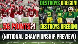 56 POINTS?! Indiana Destroys Oregon! (National Championship Preview)