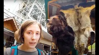 a bear on a soviet flea market