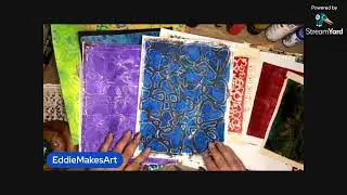 Gel Printing Love With Stencils and Stamps