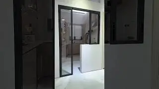 Aluminum pd door #bathroom #slidingdoor #foldingdoor #swingdoor #pddoor #aluminum