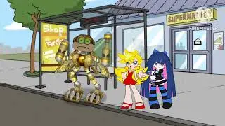 Panty and stocking disrespects at air wubbox / gets grounded