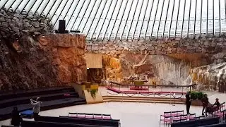 Rock Church (Temppeliaukion Kirkko) in Helsinki, Finland
