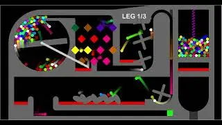 Spring Transport | Elimination Survival Marble Race In Algodoo