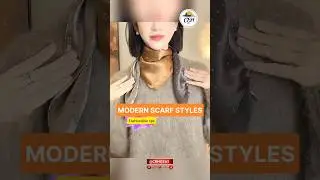 How to tie a small square scarf around your neck