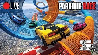 GTA 5 Hindi LIVE 🚗 Crazy Parkour Races | Loops, Jumps & Chaos