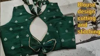 Back Neck Blouse Design Cutting And Stitching|blouse design ki cutting & silai kaise karen||