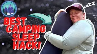 Backpacking & Camping Sleep Hack- Inflatable Body Pillow!