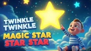 Twinkle Twinkle Magic Star ✨ | Beautiful Kids Rhyme | Nursery Song for Children