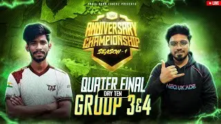 TAZ ANNIVERSARY CHAMPIONSHIP QUARTER FINALS ||❤️ BACK TO BACK 4 MATCHES [ 🔴LIVE ] ROAD TO 10K FAM