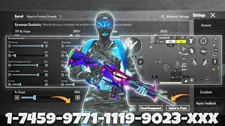 New Update 4.0🔥Best Sensitivity Code + Control Settings Pubg Mobile /Bgmi Sensitivity 2025