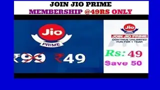 Jio Prime Membership Registration in only 49 Rupess