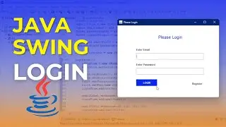 Java Swing: Login form using absolute layout.