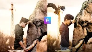 Picsart Elephant HD manipulation | photo editing | chirag editings.