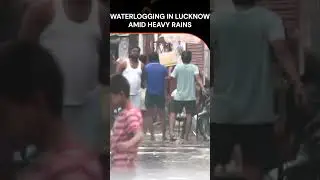 Heavy Rain Lashes Lucknow | Waterlogging | News9 | #shorts