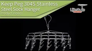 Keep Peg 304S Stainless Steel Sock Hanger Product Video