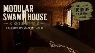Modular Swamp House & Bridge Pack for Unreal Engine 5 | Horror & Survival Environment
