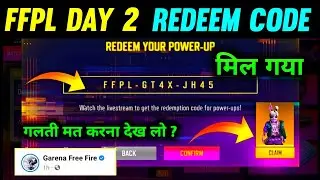FFPL DAY 2 REDEEM CODE | free fire new redeem code | 9 January redeem code free fire | redeem code