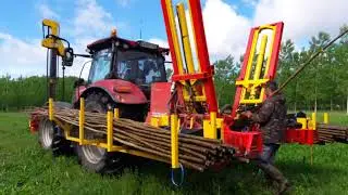 Planteuse  peupliers autonome guidage rtk