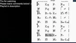 Sonny Rollins Airegin Backing Track