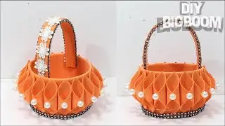 Foam sheet flower basket | How to make flower basket | DBB